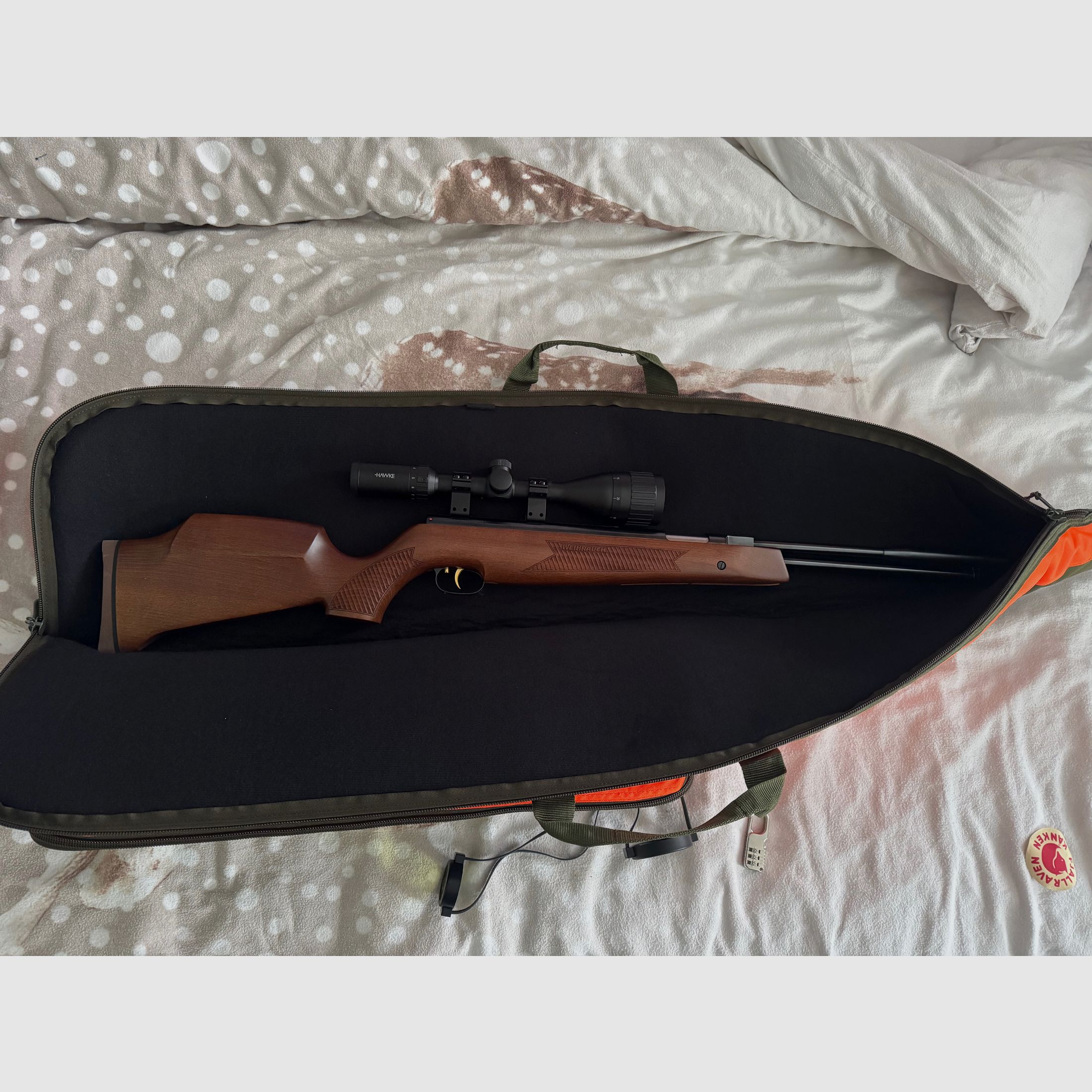 Weihrauch HW 97 Kaliber 5,5 5.5 HAWKE Zielfernrohr Futteral Zubehör