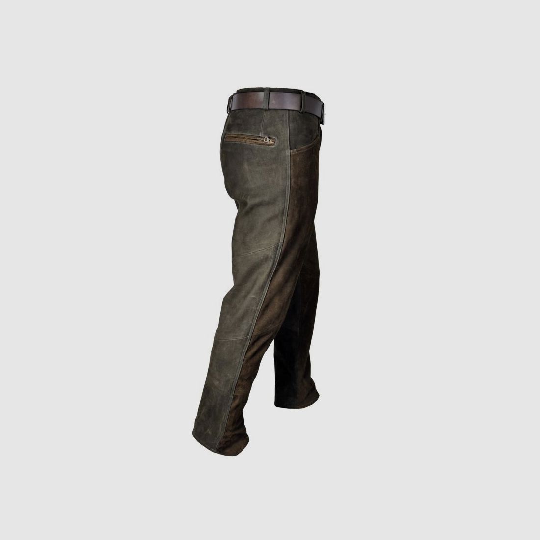 Hubertus Lederhose 2-Farbig "Trapper" 60