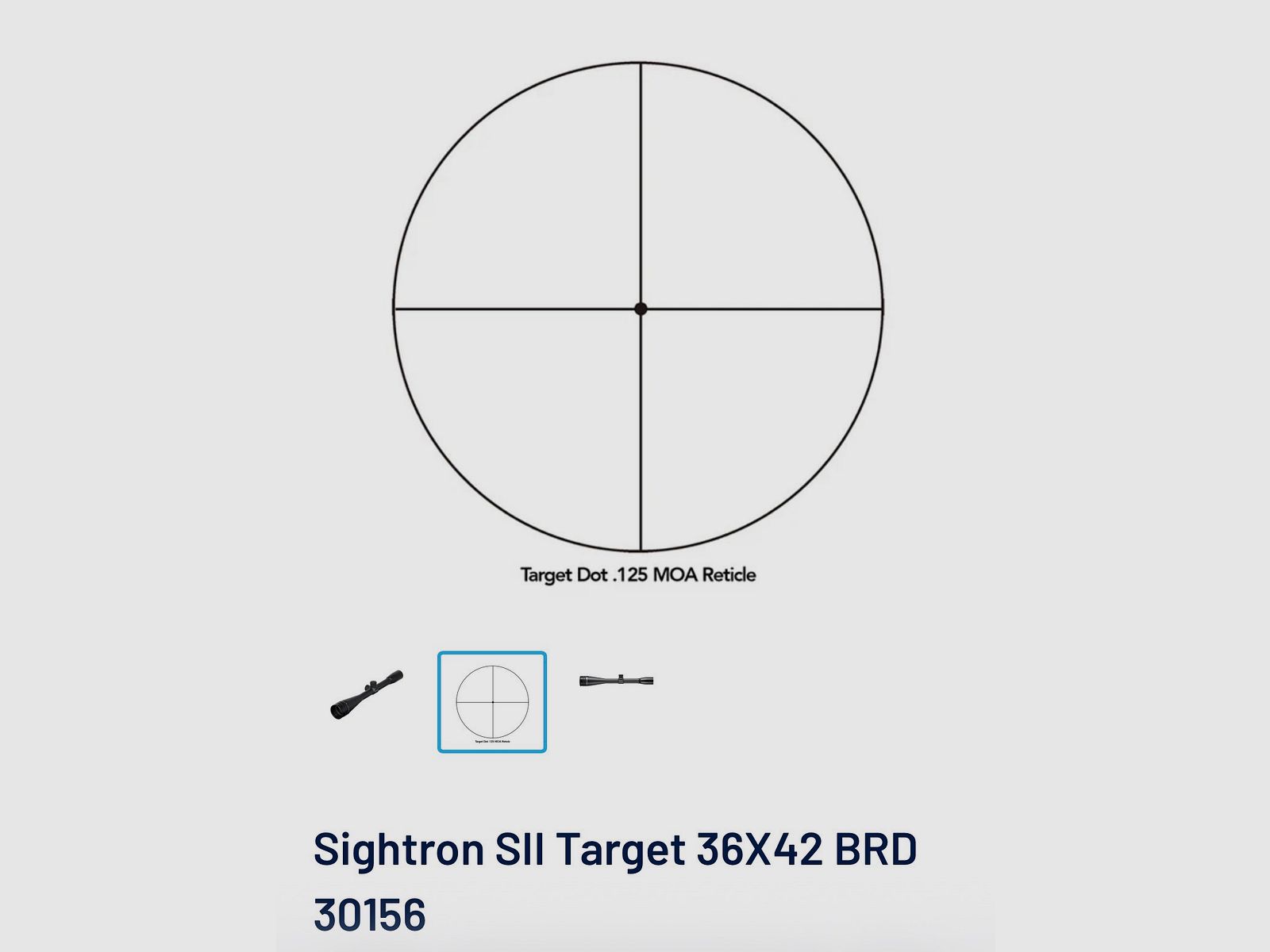 Sightron SII 36x42BRD 0.125 MOA