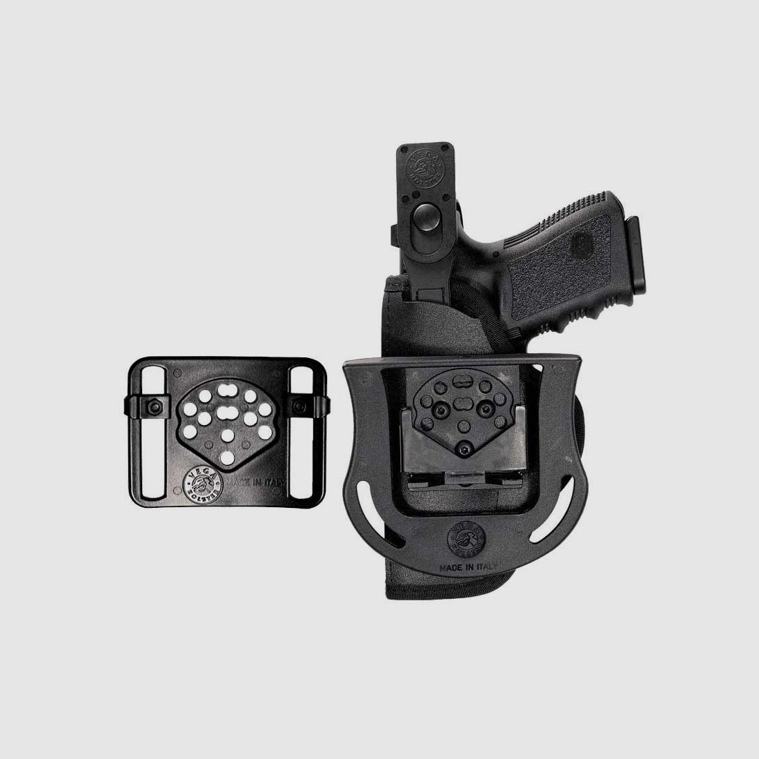 Cordura Holster mit Paddle/Gürtelsystem Beretta 81/82/84/85/87, Weihrauch HW94 Linkshänder