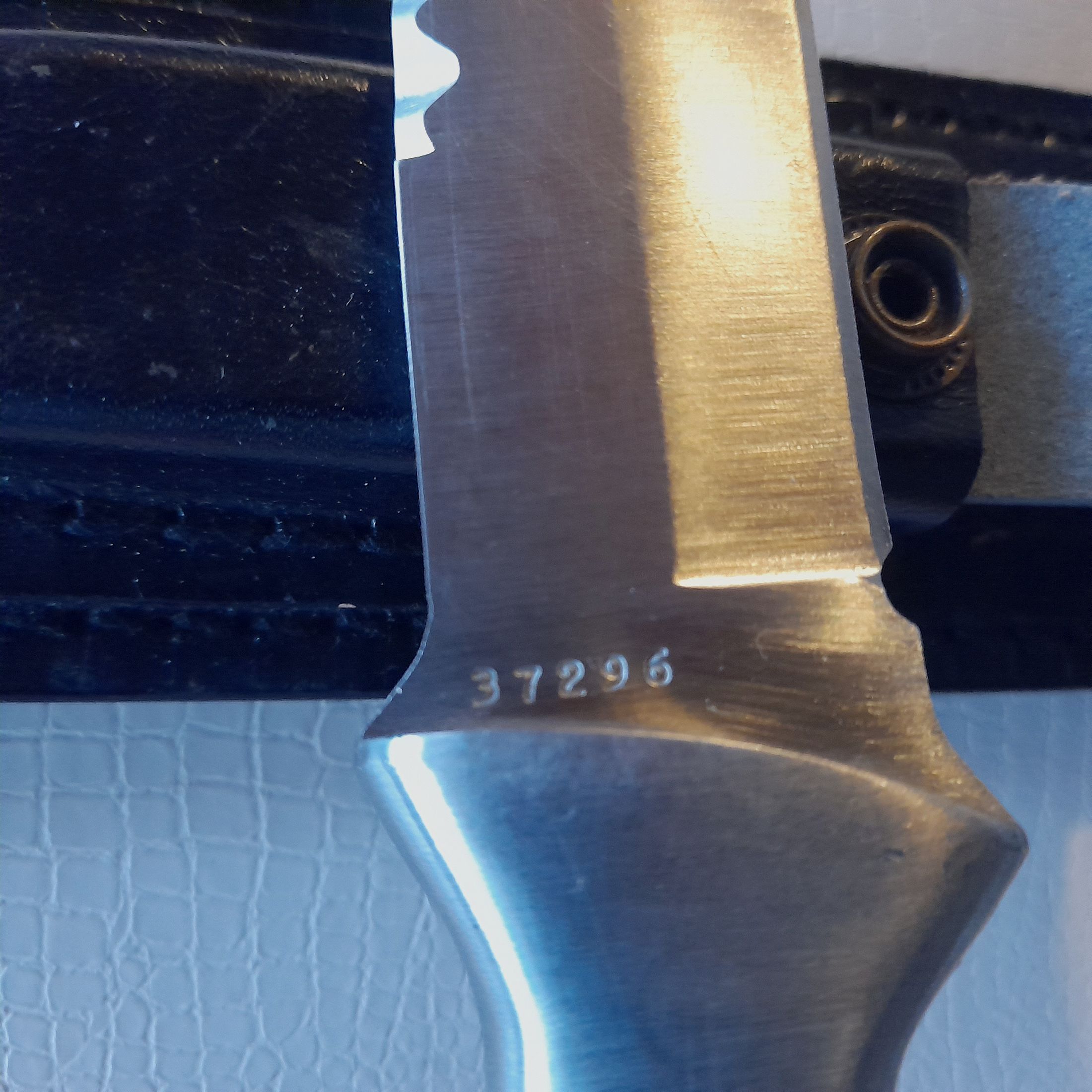 Couteau de chasse lame d'environ 14 cm avec étui en cuir