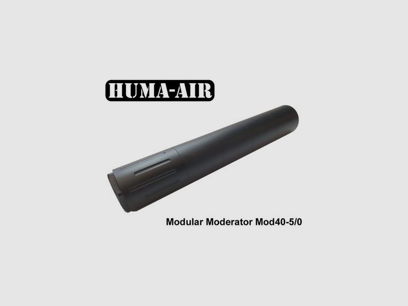 Huma-Air Silenziatore modulare per carabina ad aria compressa Long Mod40-5/0
