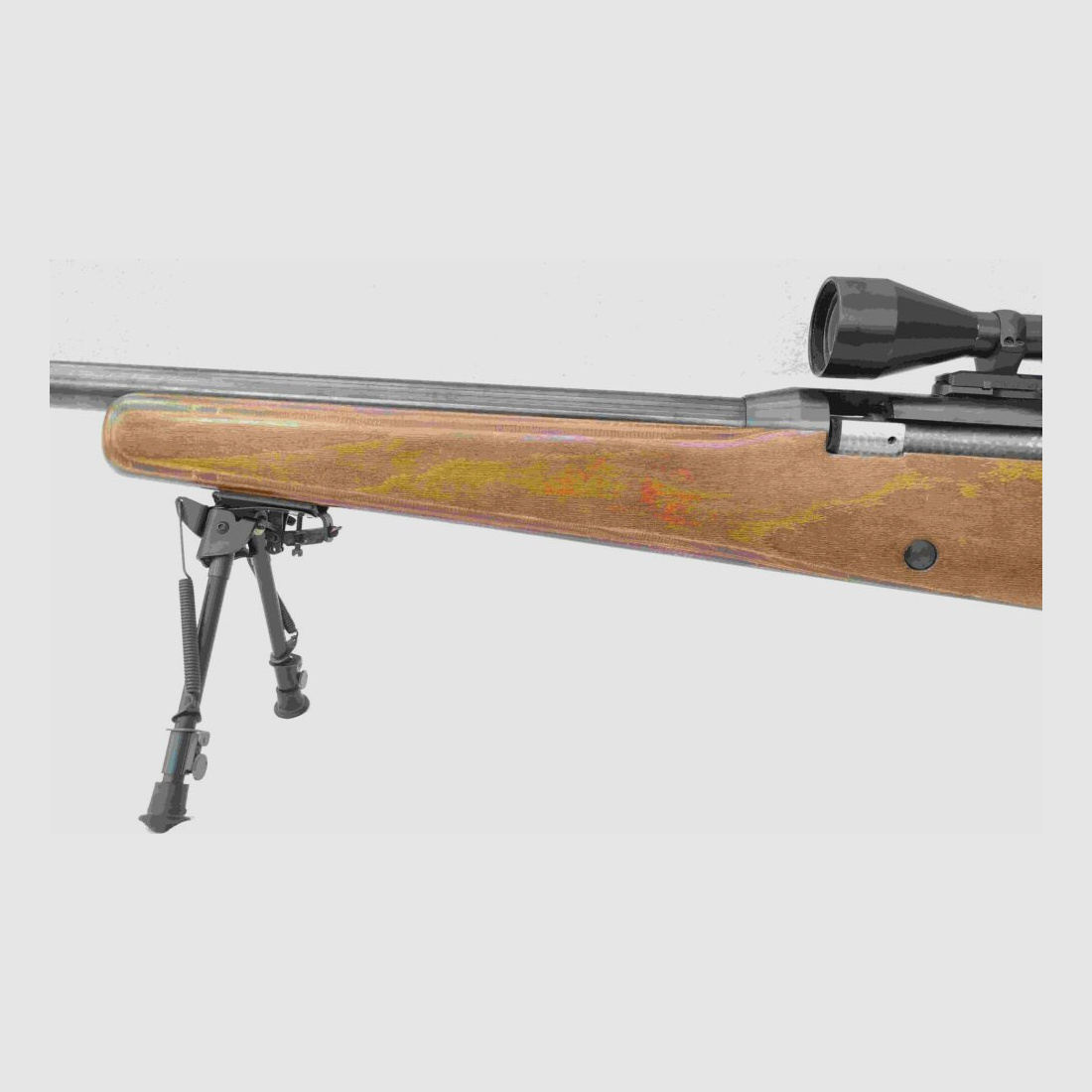 unbekannt 50BMG - Einzellader mit Schichtholzschaft