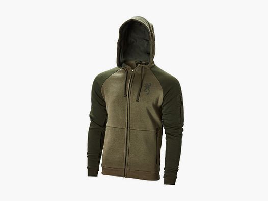 Browning Herren Sweatshirt ZIP Snapshort Grün