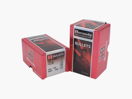 Hornady BULLETS .30/.308 150GR FMJ BT SP – 100 pcs.