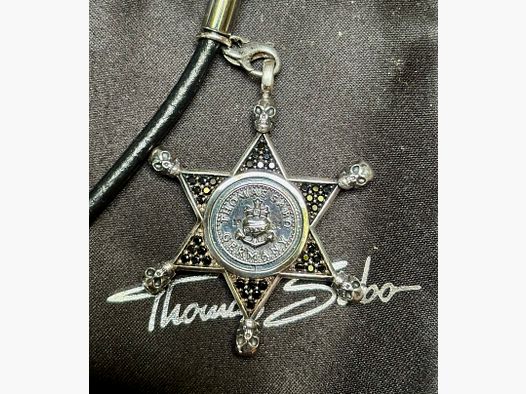 Sheriff Star real 925 silver by Thomas Sabo