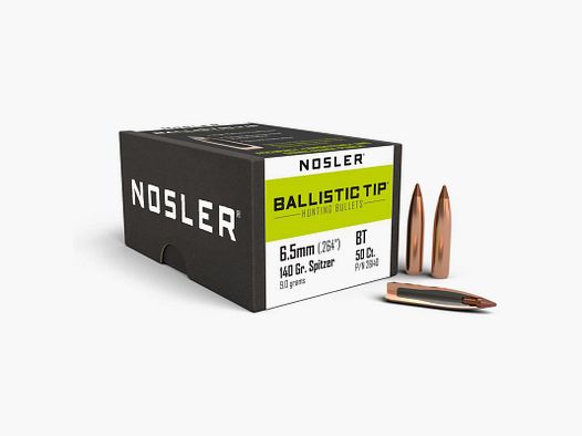 POCISKI NOSLER 6,5mm BALISTIC TIP 140gr (50).26140