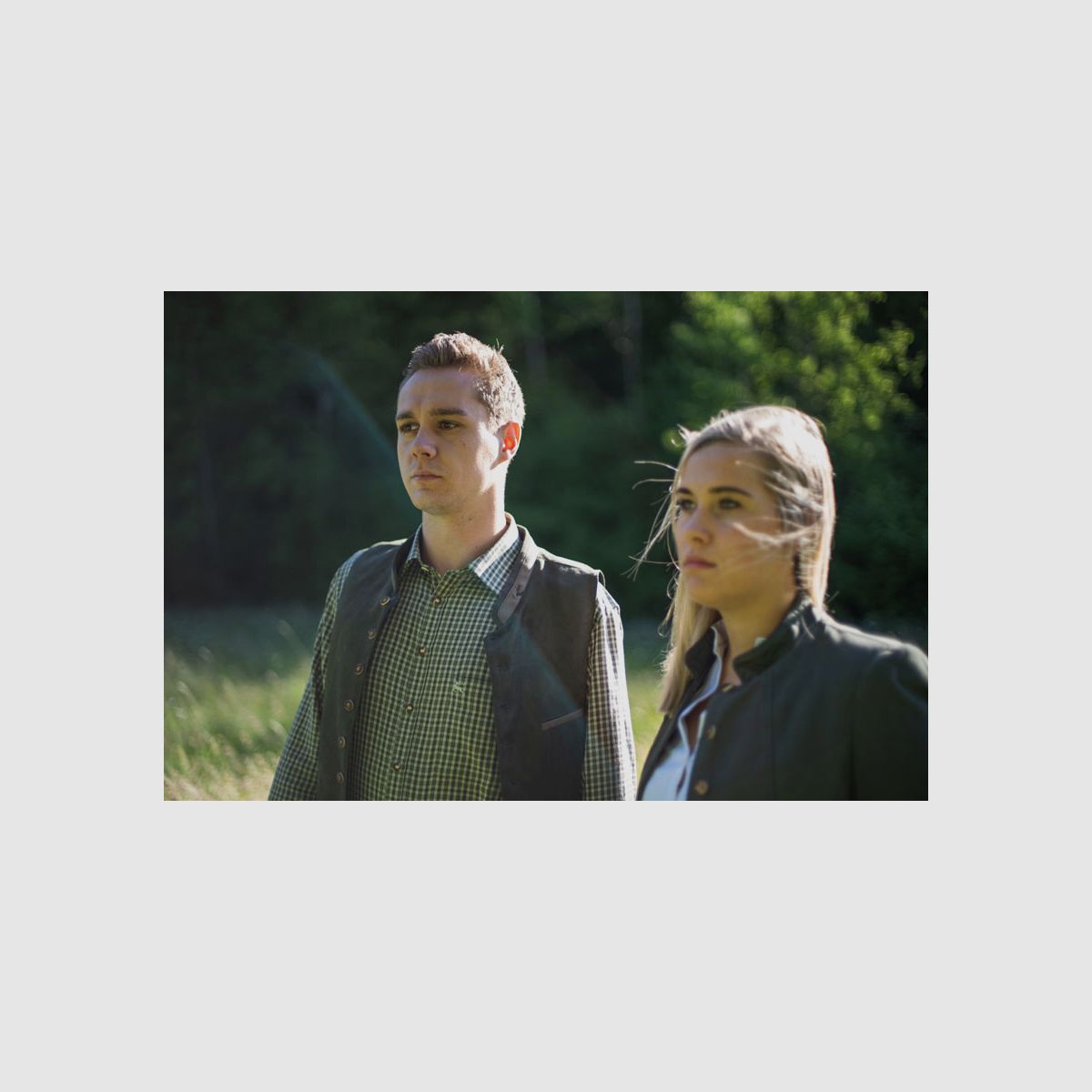 OS TRACHTEN Herrenweste 3 Leistentaschen Dunkelgrün