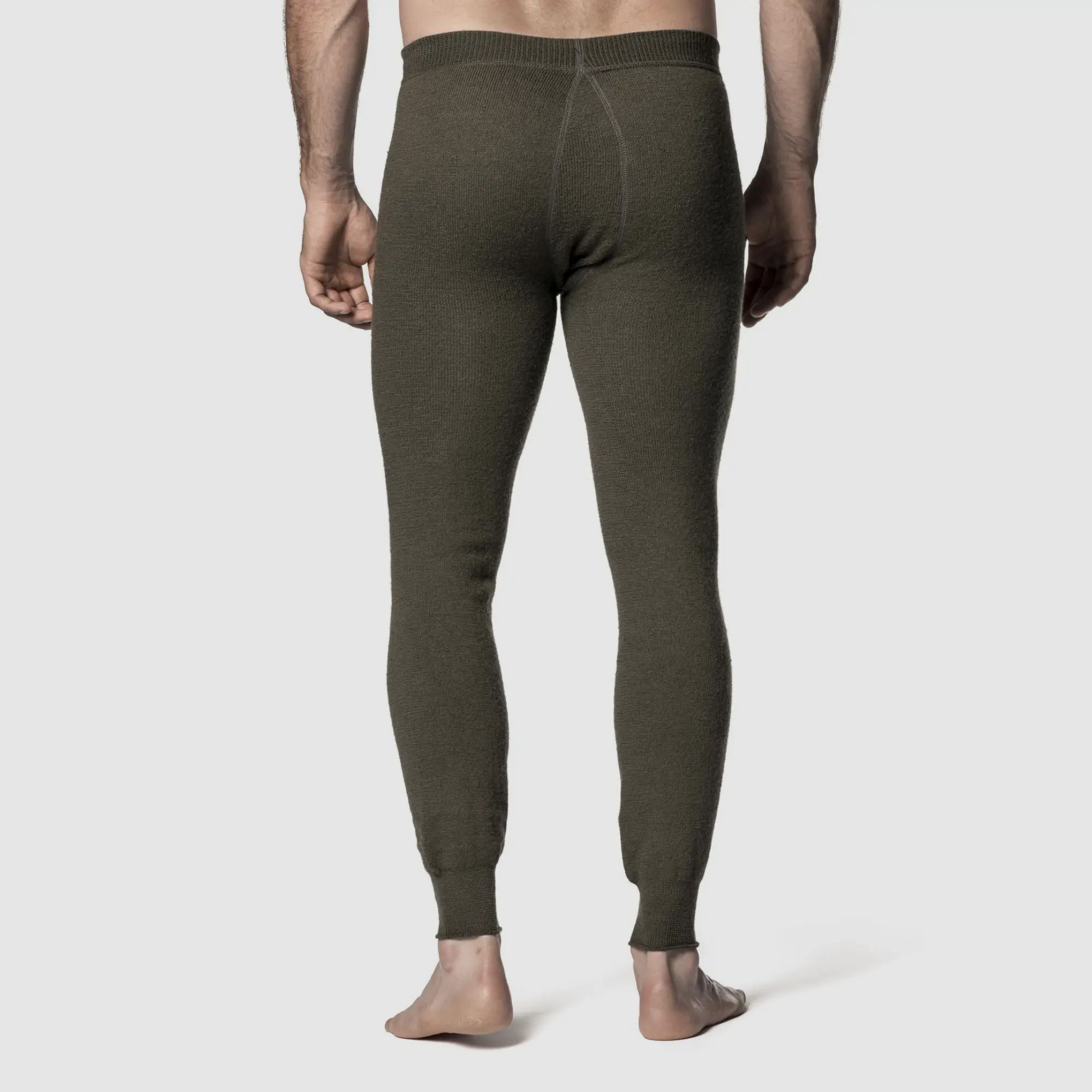 Woolpower Long Johns Man 400 Thermo-Unterhose mit Eingriff (Pine Green)