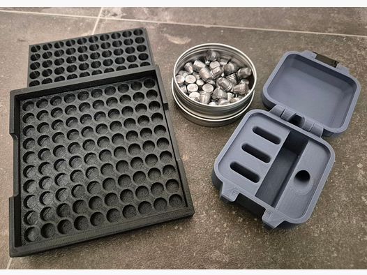 848x AEA HPMax 95Grain projectielen + .35 transportdoos + Megalobox