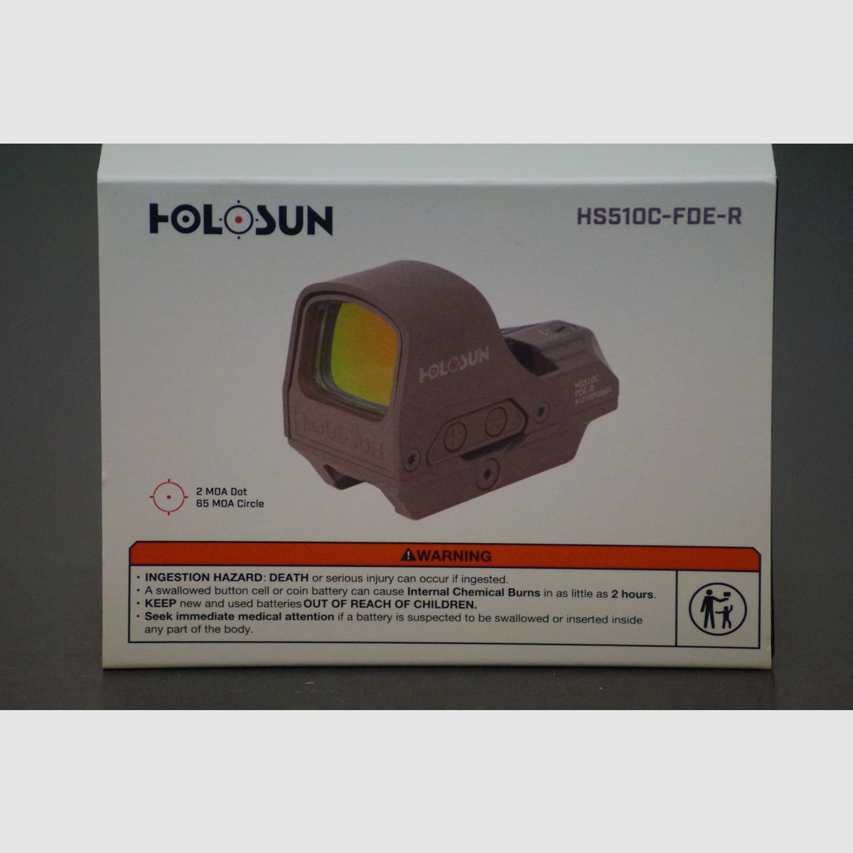 Holosun HS510C Solar Red Circle Dot Sight FDE, Bild 2 von 5