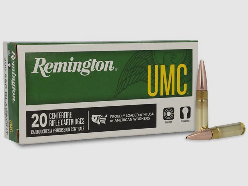 Büchsenmunition REMINGTON UMC – 300 AAC Blk – 150 grains – FMJ