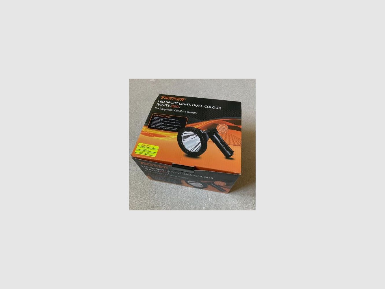 Kabelloser LED-Projektor 300m - Doppel-Farbe Weiß/Rot 500 Lumen, Bild 1 von 3