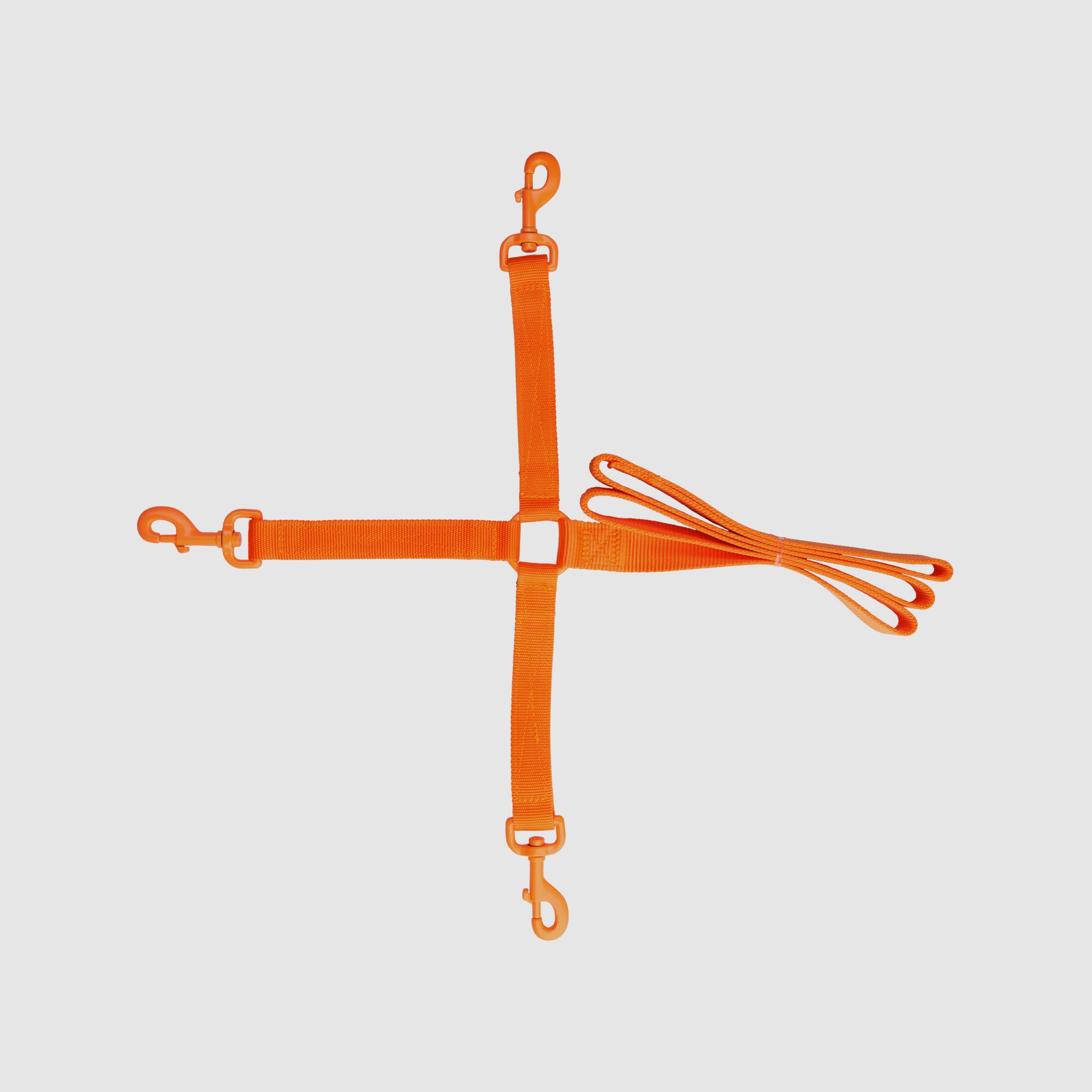 HP&G training leash 3in1 with carabiners 140cm