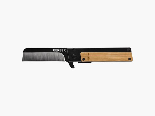 Faltmesser Quadrant mit glatter Klinge und Bambusgriff GERBER