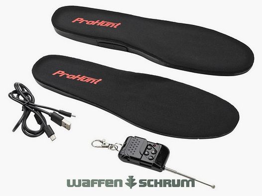 ProHunt Heiz-Einlegesohle Black