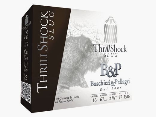 PATRONEN BASCHIERI & PELLAGRI THRILL SHOCK KAL. 16/67 26g (PACKUNG MIT 10)