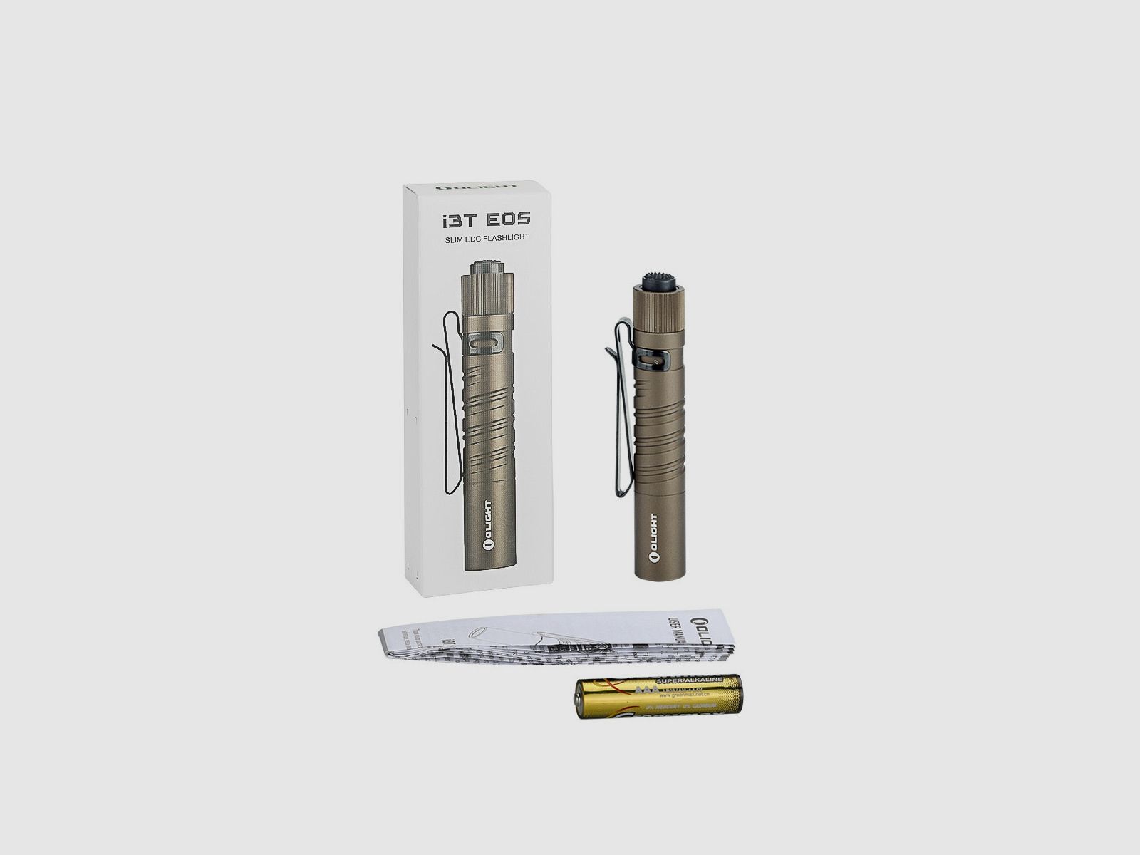 Olight i3T EOS LED EDC Taschenlampe Sonderedition Wüste 180 Lumen, Bild 9 von 9