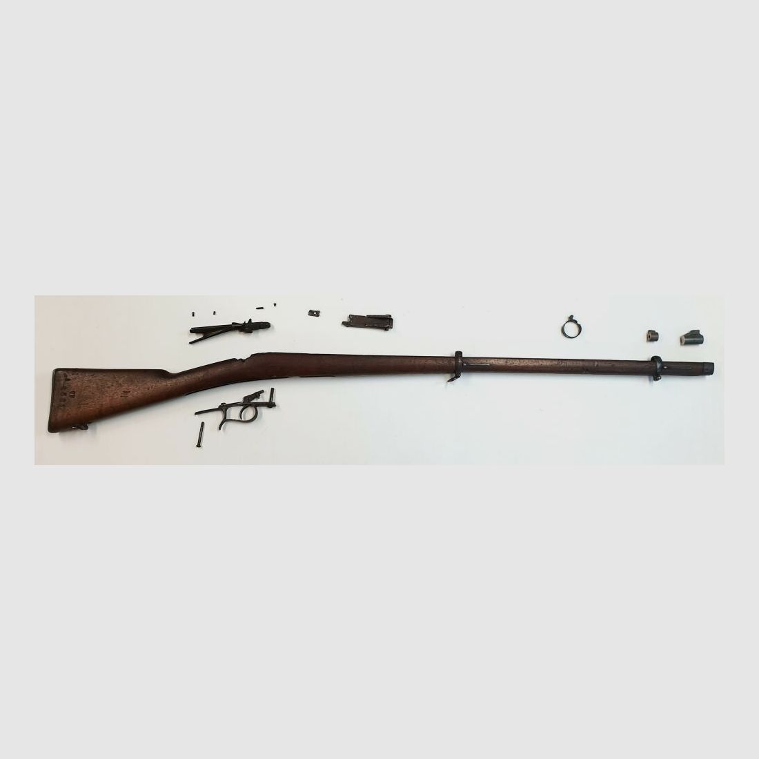 Koninklijke Wapenfabriek Brescia onderdelen set voor herhalingsgeweer Brescia, Italiaans infanteriegeweer M70/87/16 Vetterli-Vital systeem