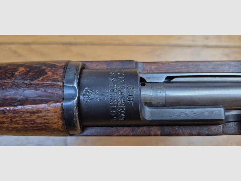 Sehr schönes Wettkampfgewehr schwedisches Mauser M96 – Herstellung Carl Gustav von 1919 – Originalkaliber 6.5×55 schwedisch – Magazin auf einen Schuss beschränkt – Mauser Familie 1893 – Präzisionsvisier – Schwedische Mechanik – Brünierung 97% – Wunderschöner Lauf – Wettkampfwaffe – Kategorie D – TBE+, Bild 1 von 37