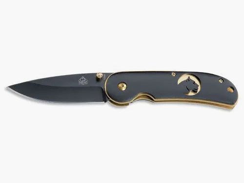 PUMA TEC Cuchillo Plegable (Liner Lock Placas Doradas)