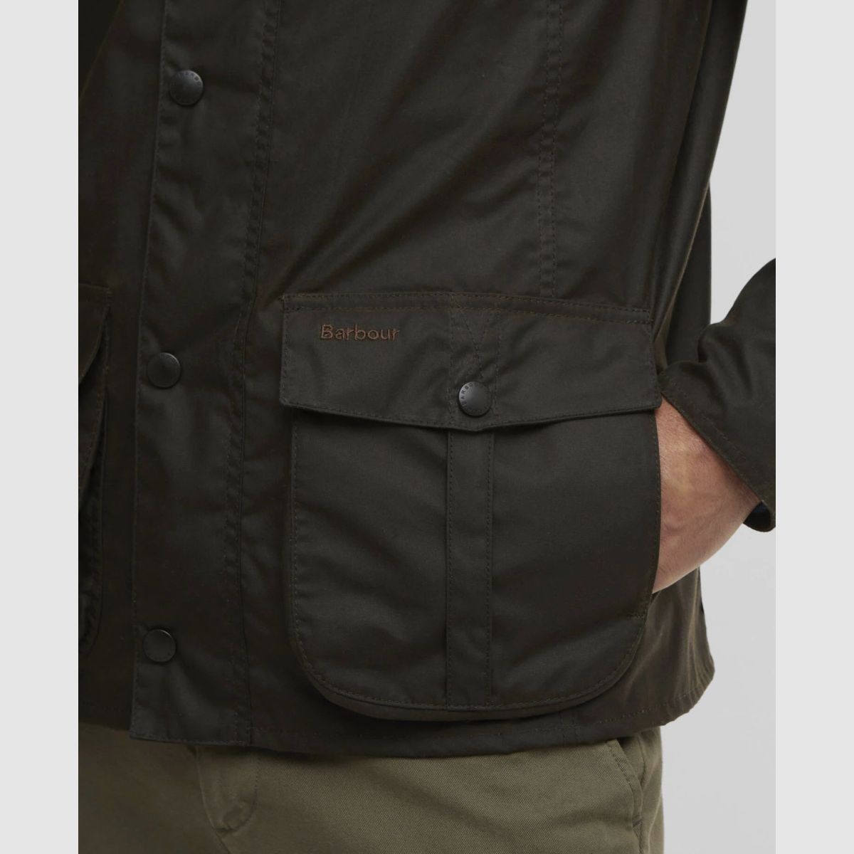 BARBOUR Wachsjacke Sander Olive