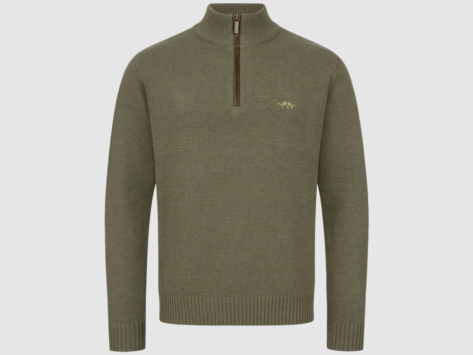 BLASER Herren Woll HZ Sweater Oliv