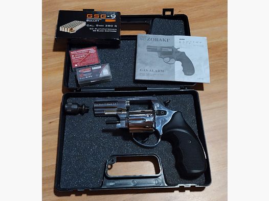 Gas-Revolver Zoraki R1 2,5'', Cromo, cal. 9 mm, NUOVO, MAI UTILIZZATO