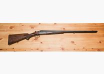 exklusive Jagdflinte side-by-side mit tiefgestochener Gravur Querflinte Doppelflinte