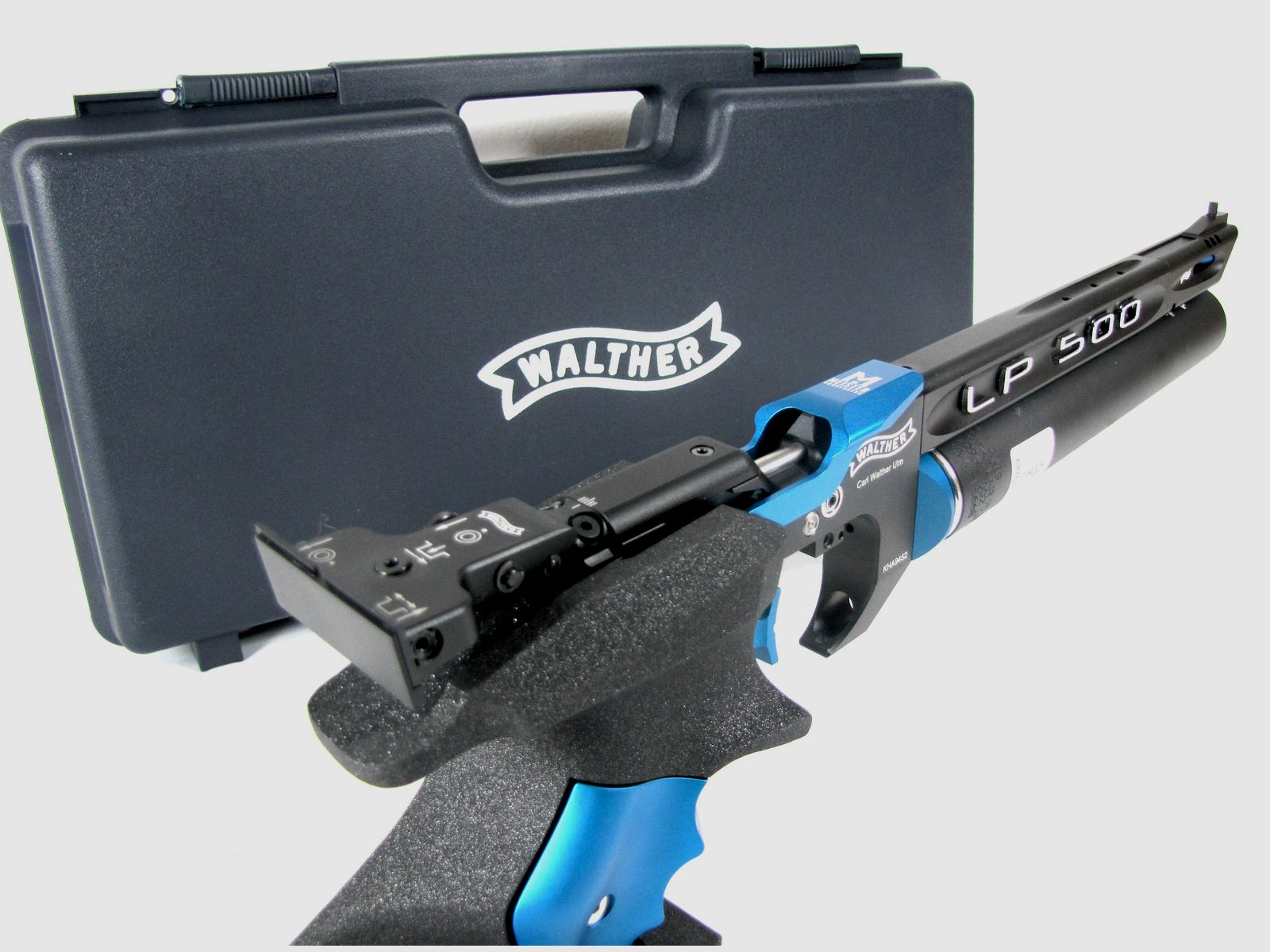 Match -Luftpistole Walther LP500 Meister Manufaktur Blau Neuwertig!!!