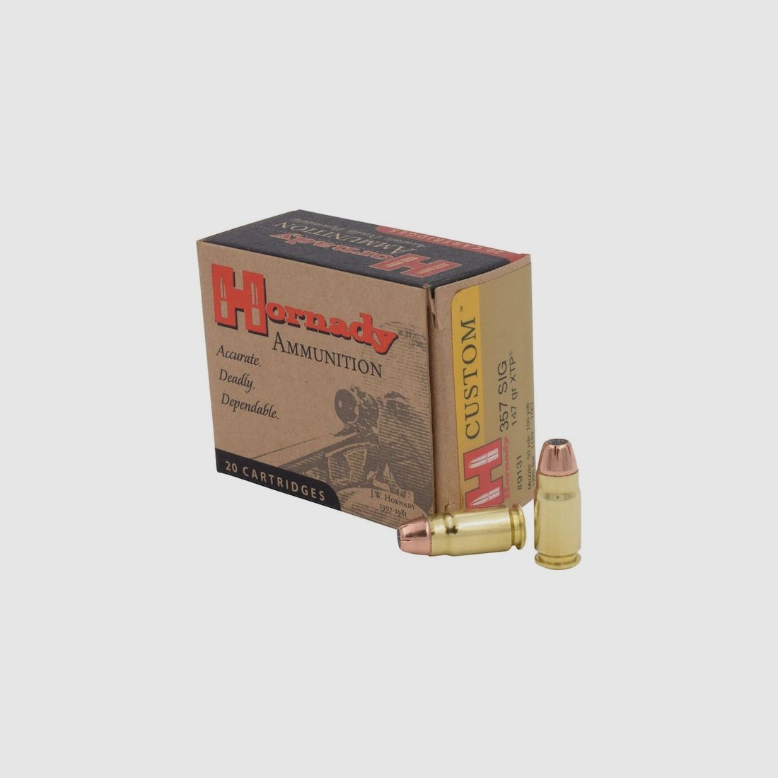 Hornady Custom .357 Sig 147GR XTP 20 cartridges