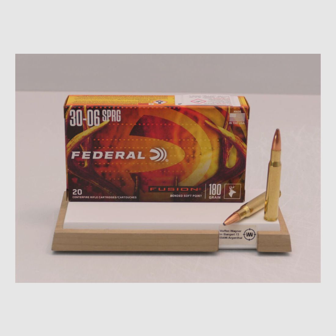 Federal Fusion 180grs á20 .30-06 Spring.