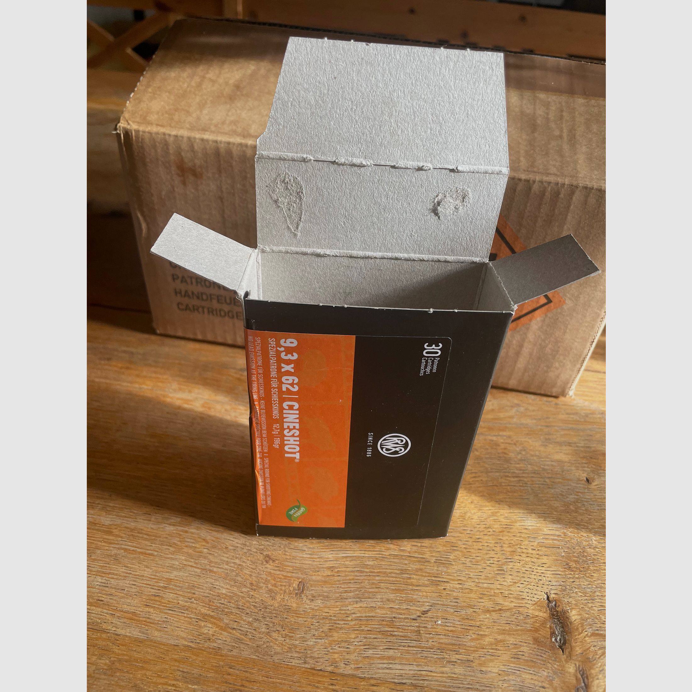 RWS Cineshot 9.3x62 12,7g/195gr Spezialpatrone fürs Schiesskino - 315 Stück