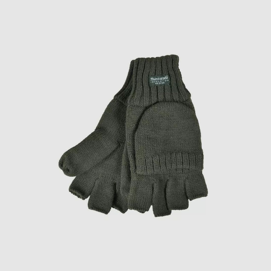 Skogen Handschuhe für Jäger mit klappbaren Fäustlingsteil oliv