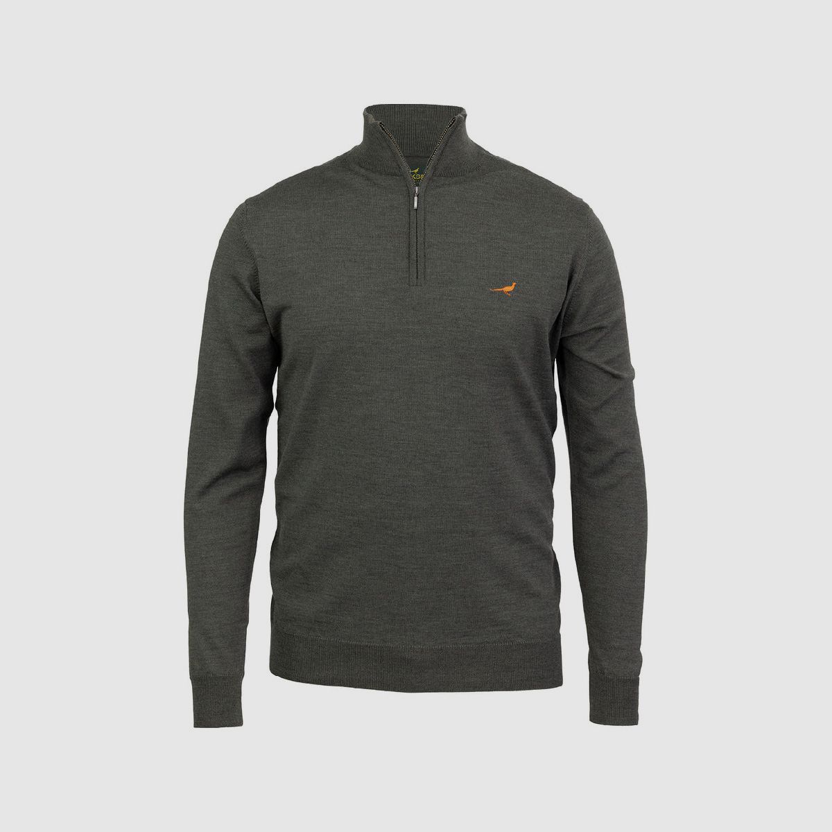Laksen Norfolk Merino zip-neck sweater, image 8 of 9