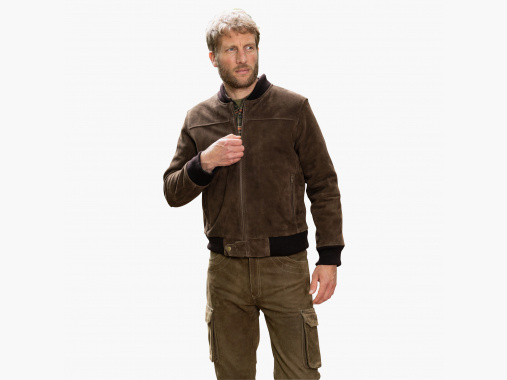 il Lago Prestige Lederjacke Houston Herren (Braun) | L