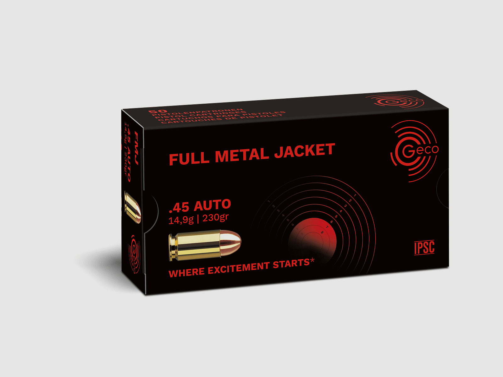Geco .45 Auto Volle Mantel 230 gr. - 50 st.
