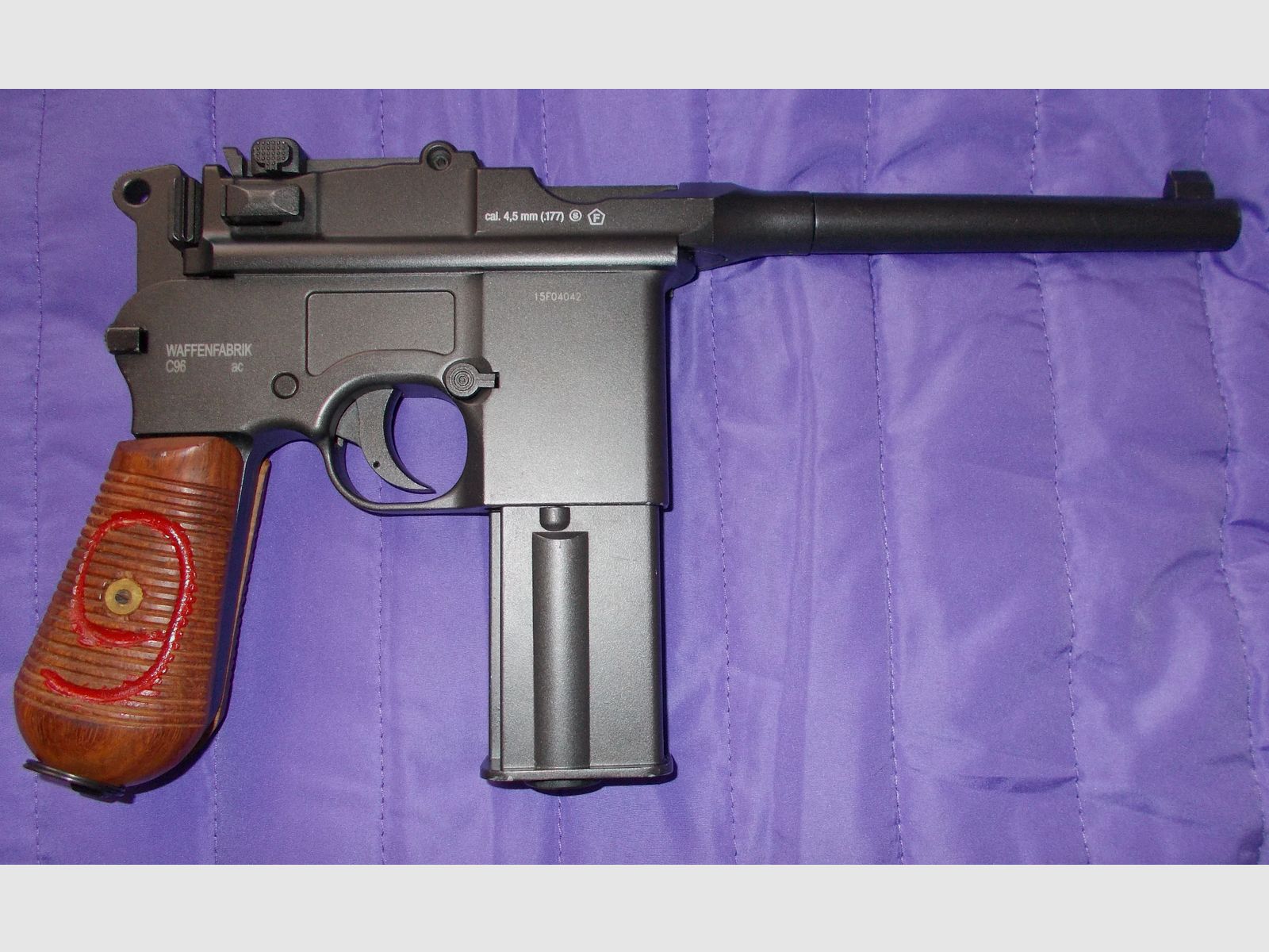 2x UmarexLegends C96 4.5mm BB CO2 Blowback with WOOD GRIPS