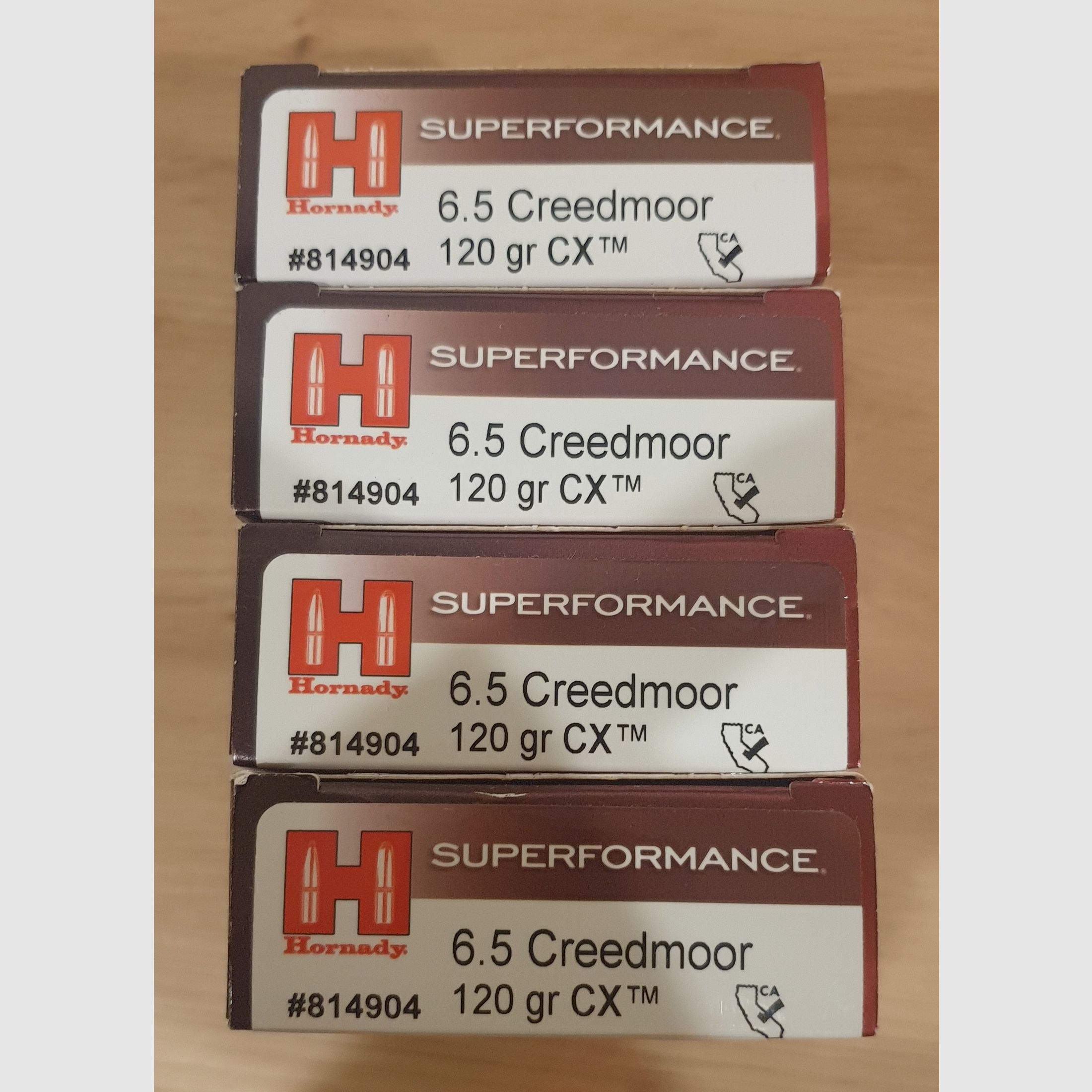 6,5 creedmoor Hornady 120gr CX