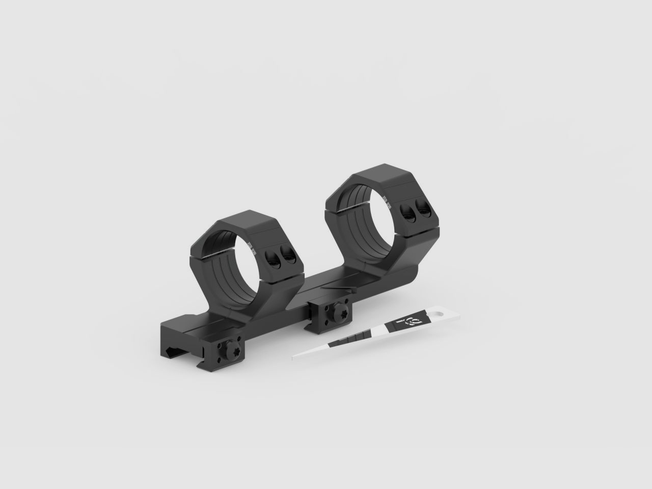 ZCO Zero Compromise Slimline Montage 6Mil BH 30mm Schnellsp. Schwarz Cantilever-Montage