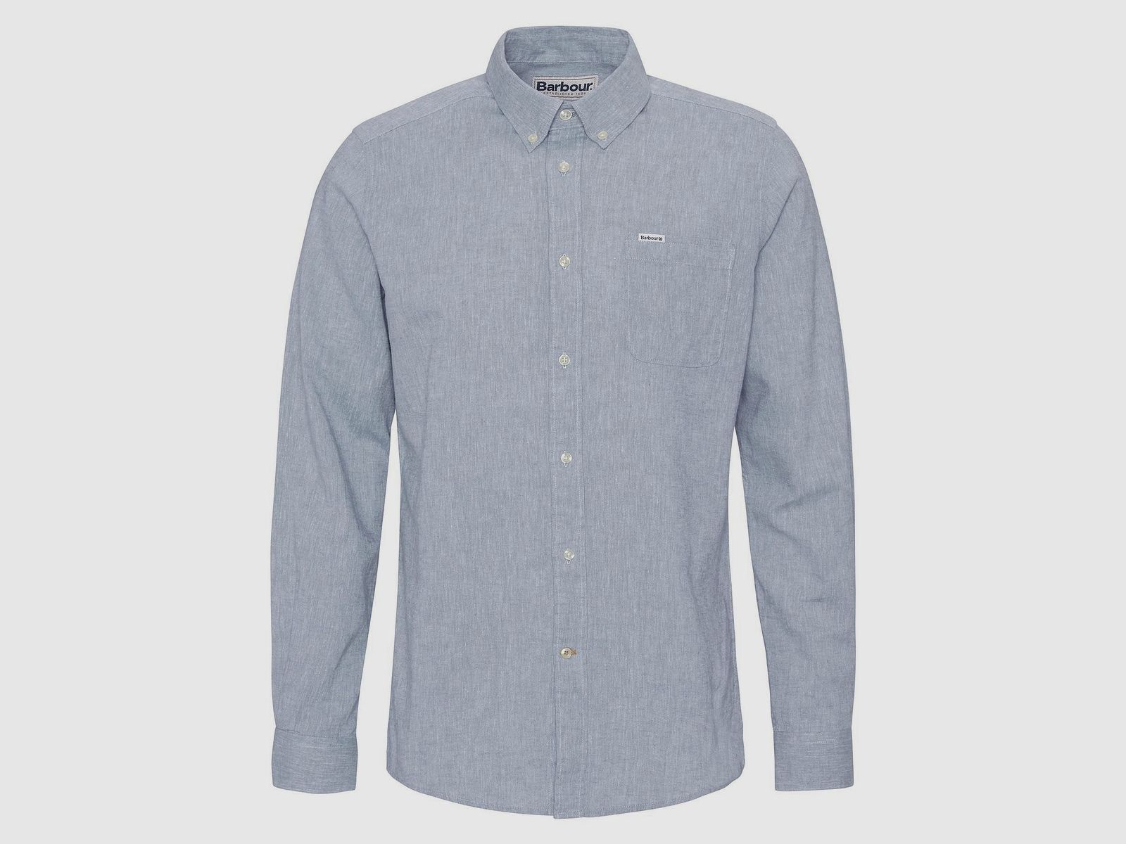 Barbour Nelson Tailored Shirt Lead Men