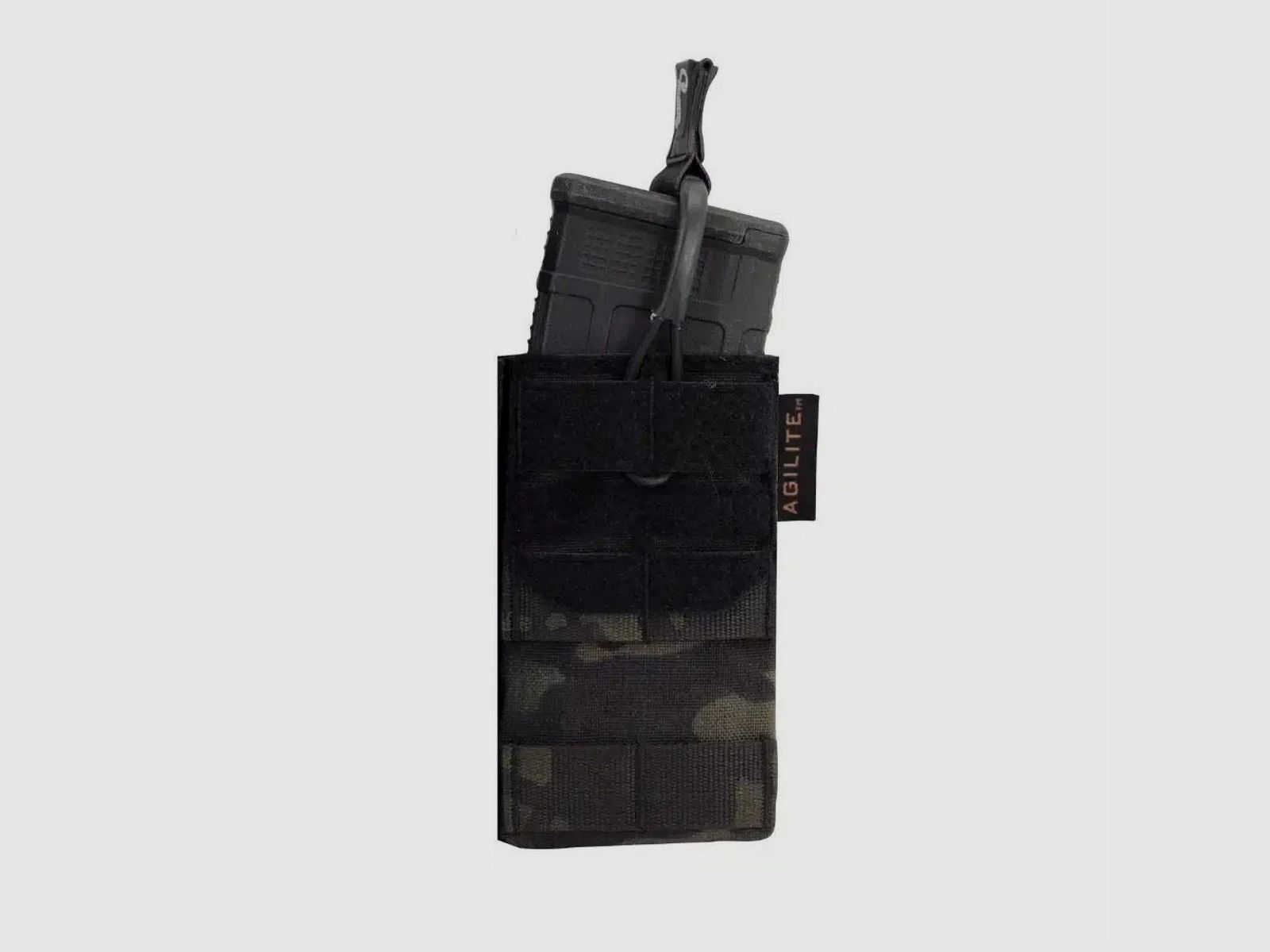 Agilite AG1 5.56 Single Mag Pouch MultiCam Black – MOLLE Magazintasche für AR/M4