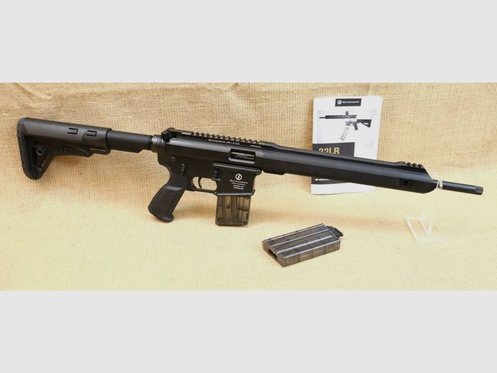 Fusil semi-automatique, Schmeisser AR15 Sport - y compris le chargeur de rechange .22lr
