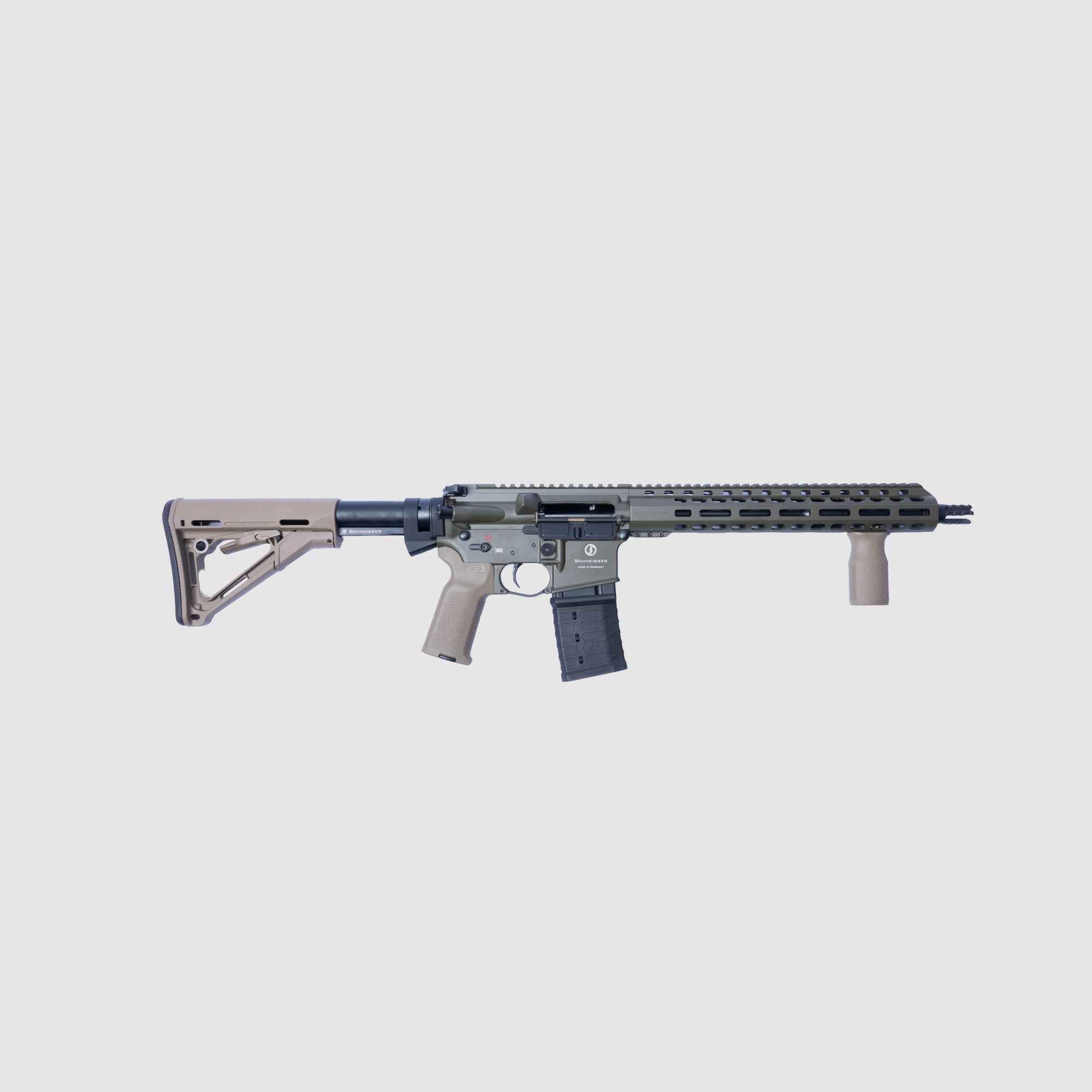 *EDYCJA LIMITOWANA* Karabina samopowtarzalna SCHMEISSER M4FL / 12,5&Prime; – .223 REM (ZIELONO-PIASKOWA), zdjęcie 1 z 2