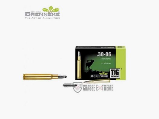 20 Munitions BRENNEKE TIG Cal 30-06 150gr