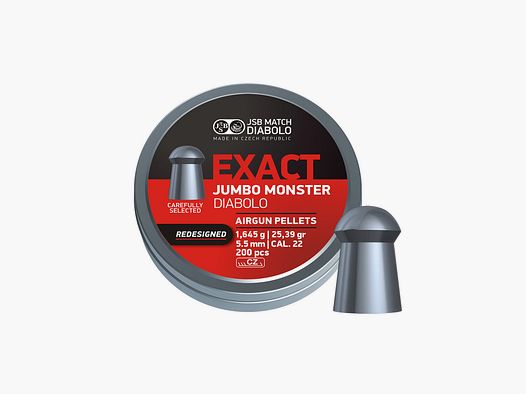 JSB EXACT JUMBO MONSTER DIABOLO 5,52MM 200UD. REDISEÑADO