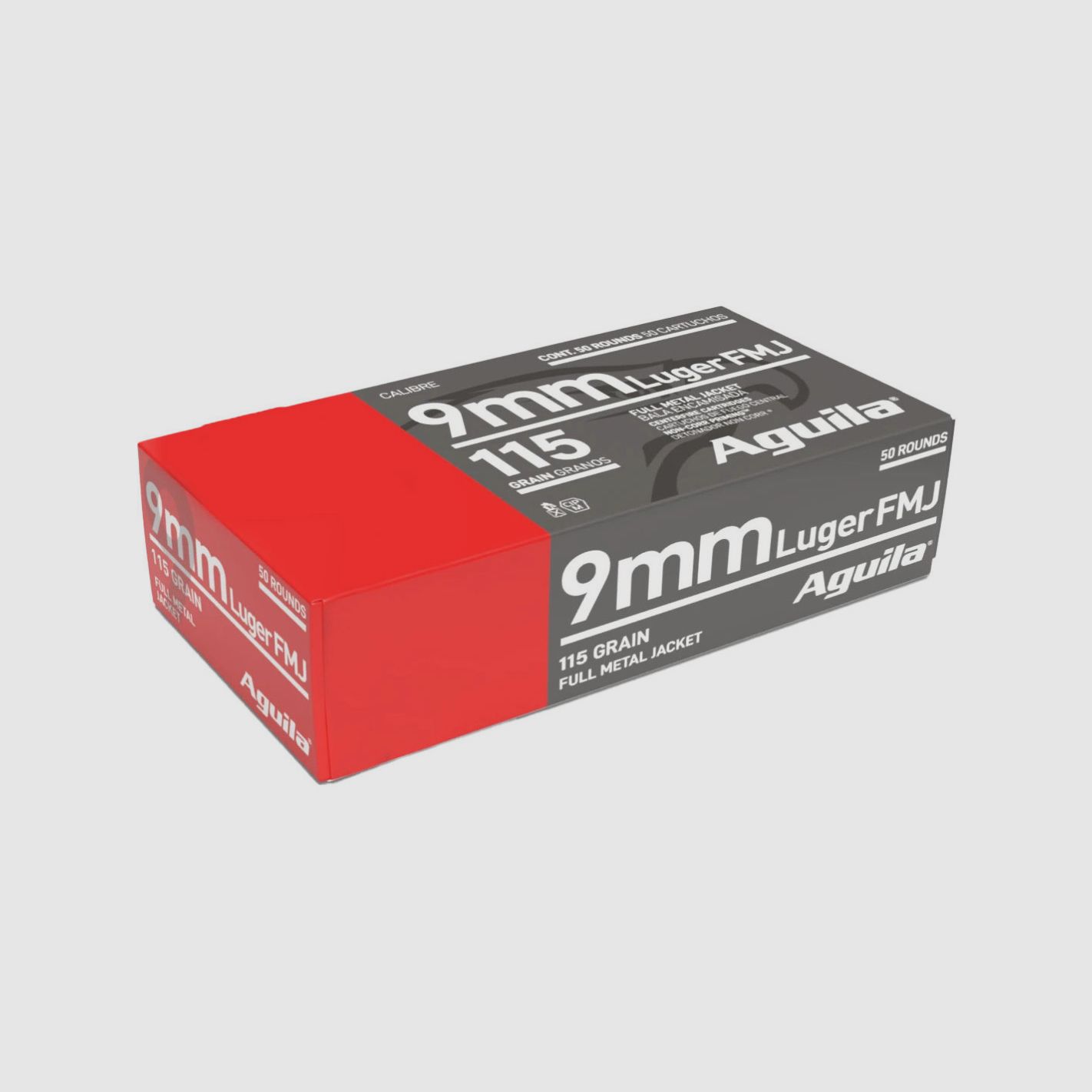 Munitions AGUILA – 9mm. Para. – 115 grains – ogive creuse
