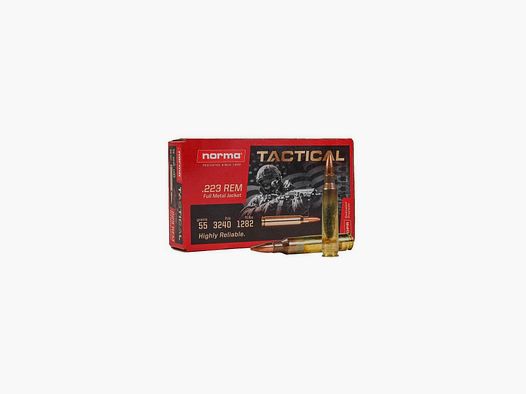 Amunicja NORMA .223 Rem. Tactical FMJ 55gr