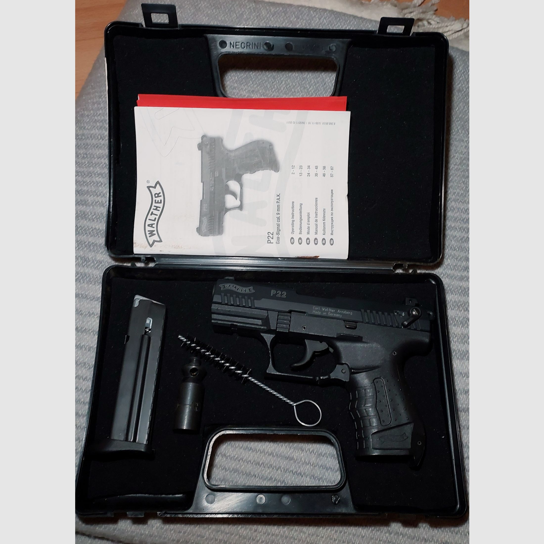 Walther P22 (P 22 Classic) Schreckschuss Pistole 9mm P.A.K. schwarz (PTB 778)