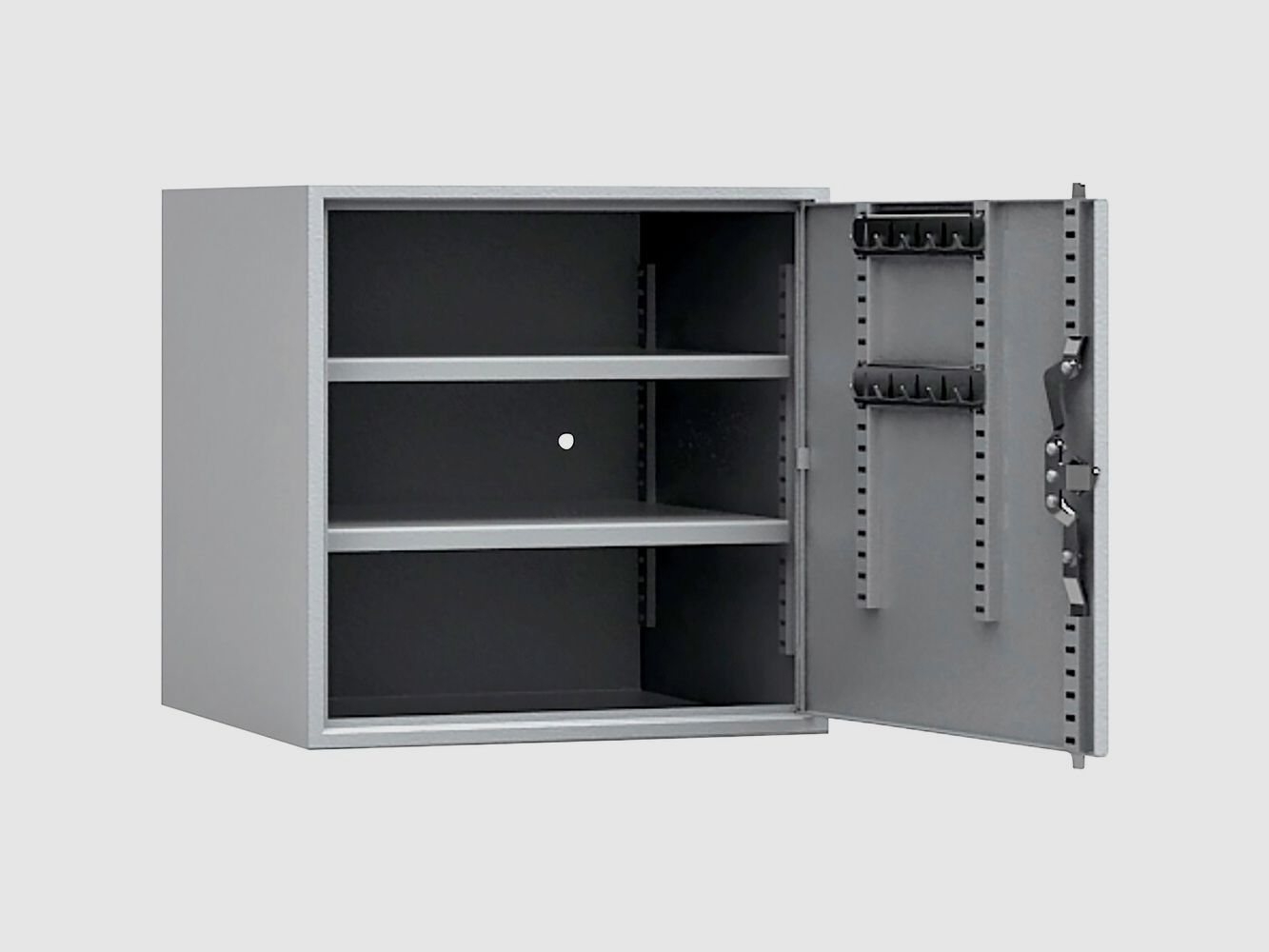 ISS Saarbrücken-Burbach ammunition cabinet – 37x37x35 cm (Color gray, door right hinge), billede 1 af 3